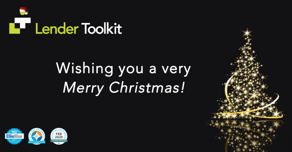 Lender Toolkit - Wishing you a very Merry Christmas!
