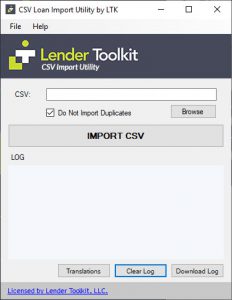 CSV Loan Import - Lender Toolkit