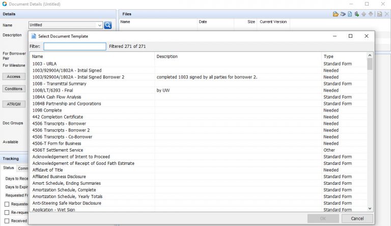 Document Lookup - Lender Toolkit