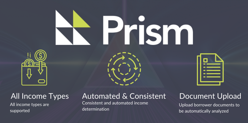 Automated income calculator for Encompass users, Prism